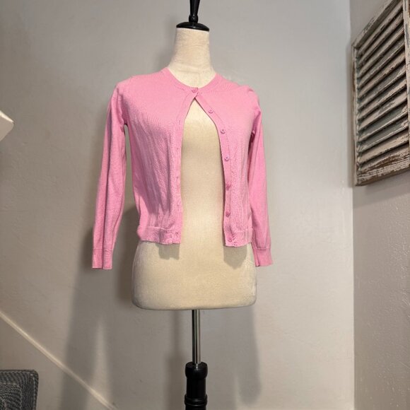 J crew, crewcuts, pink cardigan. size L (10-11) - Picture 1 of 4